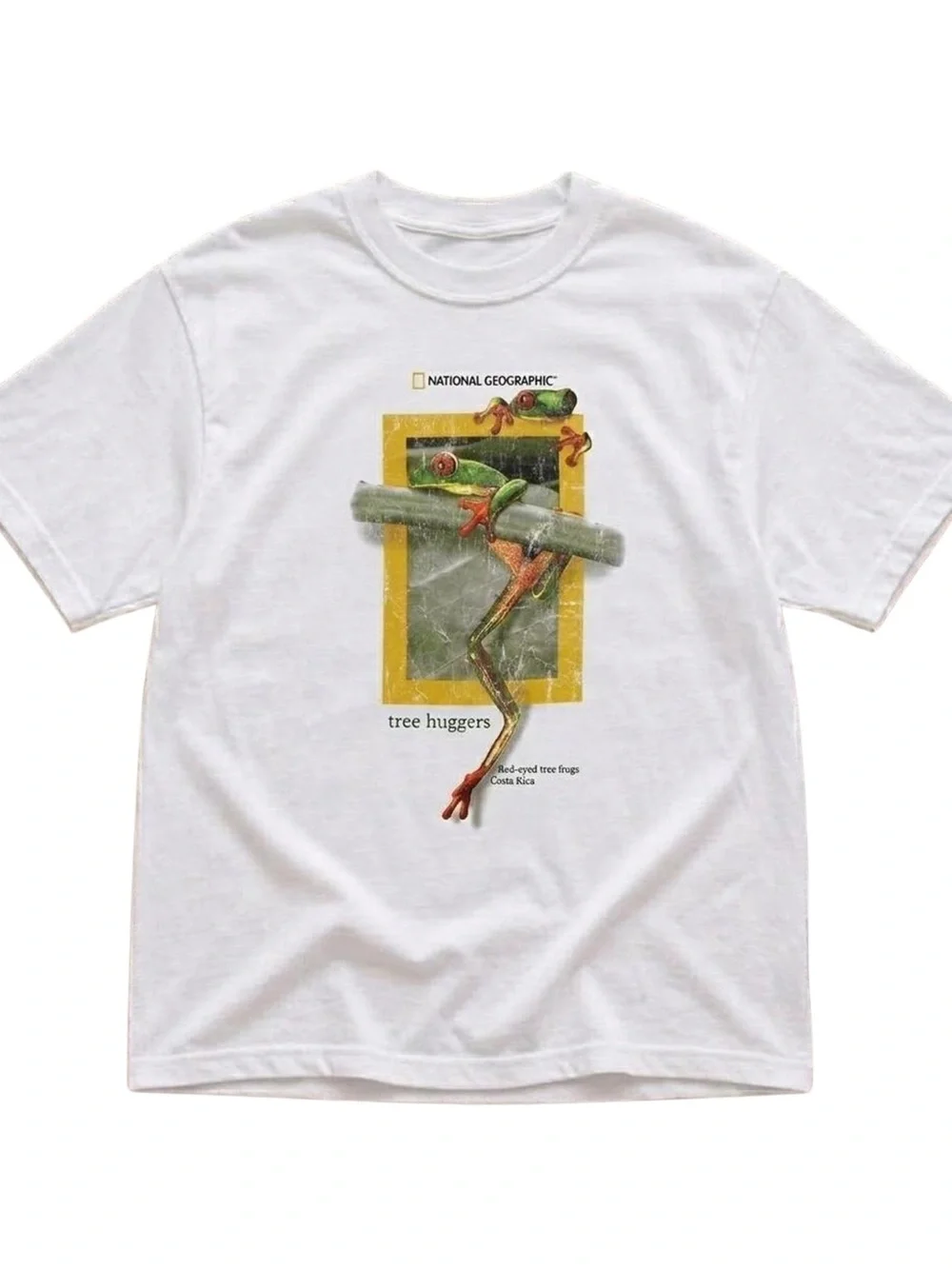 National Geographic White 'Tree Huggers' Reptile Graphic Tee